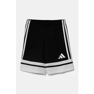 adidas Performance pantaloni scurti copii culoarea negru, cu imprimeu, talie reglabila, JJ2417 imagine