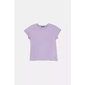 United Colors of Benetton tricou de bumbac pentru copii culoarea roz, 3I1XG106Y imagine