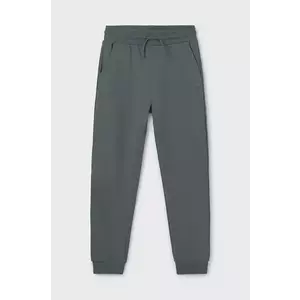 Mayoral pantaloni de trening pentru copii culoarea verde, neted, 744 imagine