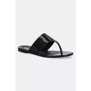 Melissa slapi MELISSA ESSENTIAL CHIC AD femei, culoarea negru, cu toc plat, M.33406.01003 imagine