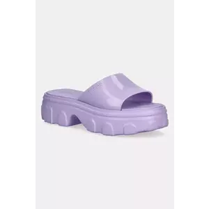 Melissa papuci MELISSA ELLA SLIDE AD femei, culoarea violet, cu platforma, M 35882.BH683 imagine