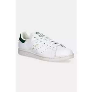 adidas Originals sneakers din piele Stan Smith barbati, culoarea alb, JH9704 imagine