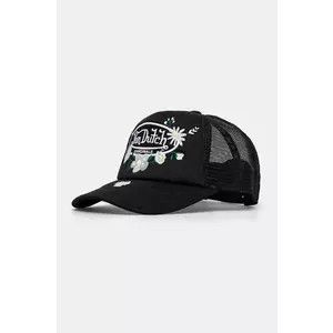 Von Dutch sapca culoarea negru, cu imprimeu, 7030851 imagine