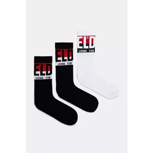 Diesel sosete SKM-RAY-THREEPACK SOCKS 3-pack barbati, culoarea negru, 00SAYJ.0IQAR imagine