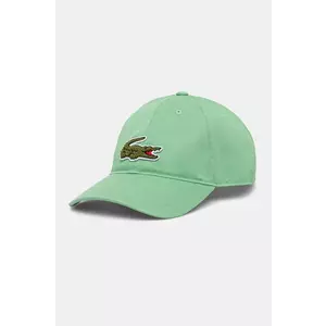 Lacoste sapca culoarea verde, cu imprimeu, RK3186 imagine