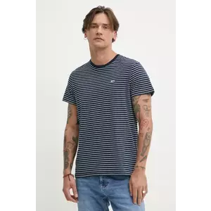 Tommy Jeans tricou din bumbac barbati, culoarea albastru marin, modelator, DM0DM20377 imagine