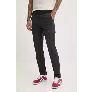 Tommy Jeans pantaloni barbati, culoarea negru, cu fason cargo, DM0DM20281 imagine