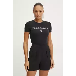 Fracomina tricou femei, culoarea negru, FP25ST3011J449N5 imagine