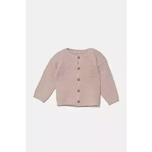 United Colors of Benetton cardigan din bumbac pentru bebeluși culoarea roz, light, 1294A500Y imagine