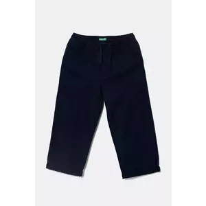 United Colors of Benetton pantaloni copii culoarea albastru marin, neted, 4T48GF026 imagine