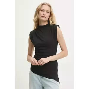 Answear Lab top femei, culoarea negru, cu turtleneck imagine