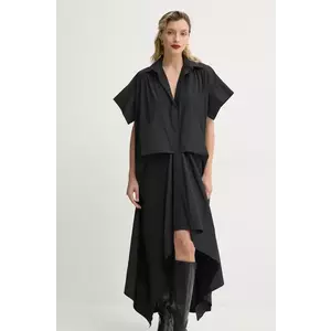 MMC STUDIO rochie culoarea negru, mini, oversize, VIVI imagine