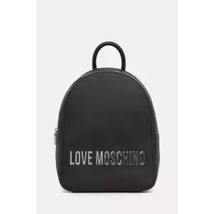 Love Moschino rucsac femei, culoarea negru, mare, cu imprimeu, JC4193PP1 imagine