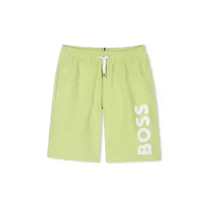 BOSS pantaloni scurti de baie copii culoarea verde, J51973 imagine