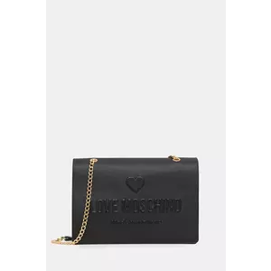 Love Moschino poseta de piele culoarea negru, JC4113PP1 imagine