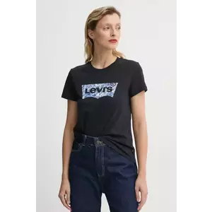 Levi's tricou din bumbac THE PERFECT TEE femei, culoarea negru, 17369 imagine