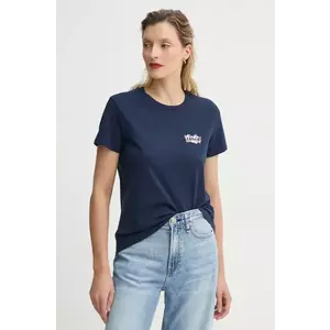 Levi's tricou din bumbac THE PERFECT TEE femei, culoarea albastru marin, 17369 imagine