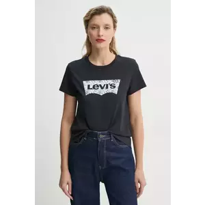 Levi's tricou din bumbac THE PERFECT TEE femei, culoarea negru, 17369 imagine