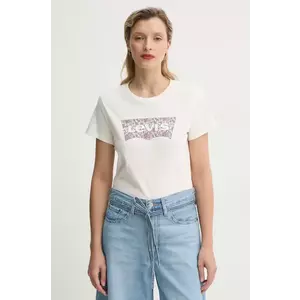 Levi's tricou din bumbac THE PERFECT TEE femei, culoarea bej, 17369 imagine