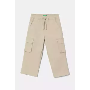 United Colors of Benetton pantaloni copii culoarea bej, neted, 4TCGGF02B imagine