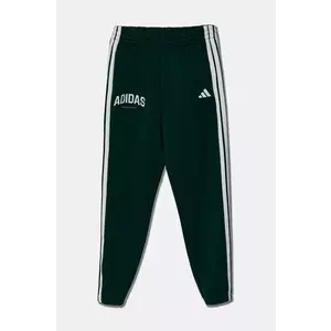 adidas pantaloni de trening pentru copii culoarea verde, cu imprimeu, JM2445 imagine