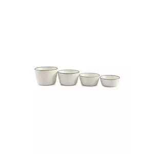 Salt&Pepper set de boluri Nero 4-pack culoarea alb imagine