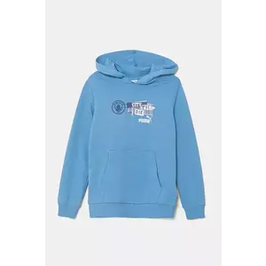 Puma hanorac de bumbac pentru copii MCFC ftblNRGY Hoodie cu glugă, cu imprimeu, 779122 imagine