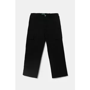 United Colors of Benetton pantaloni copii culoarea negru, neted, 4L2VCF04I imagine