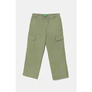 United Colors of Benetton pantaloni copii culoarea verde, neted, 4L2VCF04I imagine