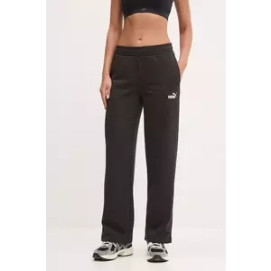 Puma pantaloni de trening femei, culoarea negru, neted, 684979 imagine