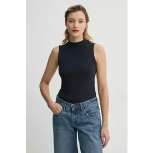 Levi's top EFFORTLESS TANK culoarea negru, cu turtleneck, 001J9 imagine