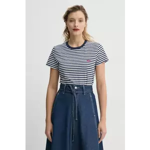 Levi's tricou din bumbac LSE_PERFECT TEE femei, culoarea albastru marin, A3116 imagine