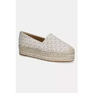 MICHAEL Michael Kors espadrile Lynn culoarea bej, cu platforma, 40S5LYFP1B.150 imagine