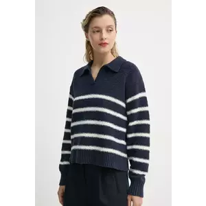 Levi's pulover SATELLITE POLO SWEATER femei, culoarea albastru marin, 0012N imagine