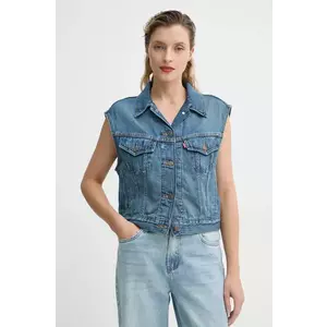 Levi's vesta SHRUNKEN 90S VEST femei, de tranzitie, 001W2 imagine