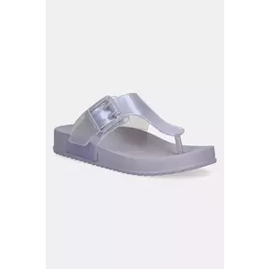 Melissa slapi MELISSA COZY FLIP FLOP AD femei, culoarea violet, cu toc plat, M 35933.BC915 imagine