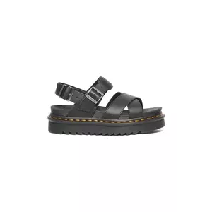 Dr. Martens sandale de piele Voss II femei, culoarea negru, cu platforma, DM31558001 imagine