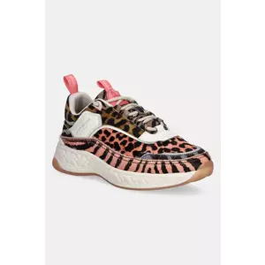 Kurt Geiger London sneakers din piele intoarsă Kensington Sneaker culoarea portocaliu, 9820096289 imagine