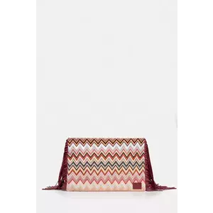 Missoni poseta Clutch Fringes culoarea roz, MI10064F imagine