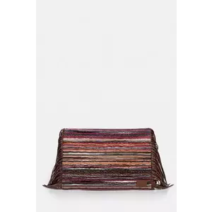 Missoni poseta Clutch Fringes culoarea maro, MI10064F imagine