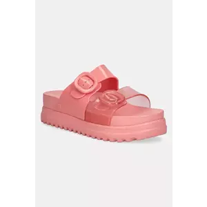 Melissa papuci COZY PLATFORM femei, culoarea roz, cu platforma, M 36158 imagine