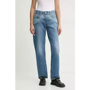 Levi's blugi din bumbac 501 90s WESTERN high waist, 001V3 imagine