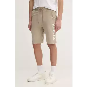 Alpha Industries pantaloni scurti din bumbac Alpha Jersey Short barbati, culoarea bej, 116366 imagine