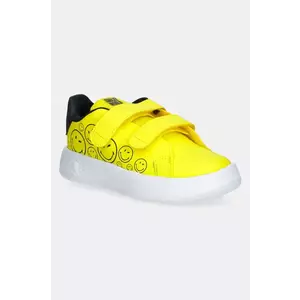 adidas sneakers pentru copii ADVANTAGE SMILEY culoarea galben, JI0501 imagine