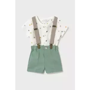 Mayoral Newborn set de bumbac pentru bebelusi culoarea verde, 1215 imagine