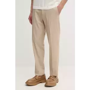 Sisley pantaloni din lana culoarea bej, cu fason chinos, 40Q9SF04Y imagine