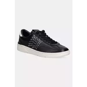 Michael Kors sneakers din piele Wilton barbati, culoarea negru, 42R5WLFS1L.001 imagine