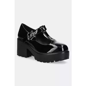 Koi Footwear pumps SAI BLACK MARY JANES ‘ PATENT EDITION’ culoarea negru, cu toc drept, ND35 imagine