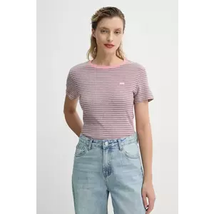 Levi's tricou din bumbac ESSENTIAL HM SS TEE femei, culoarea roz, 000KK imagine