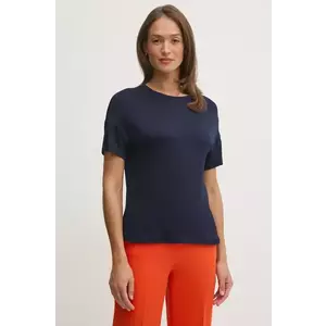 United Colors of Benetton tricou femei, culoarea albastru marin, 3Z12D101X imagine